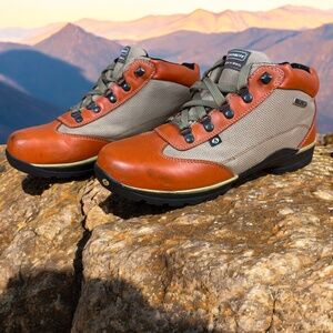 Men's Hiking Boots - Orange and Tan